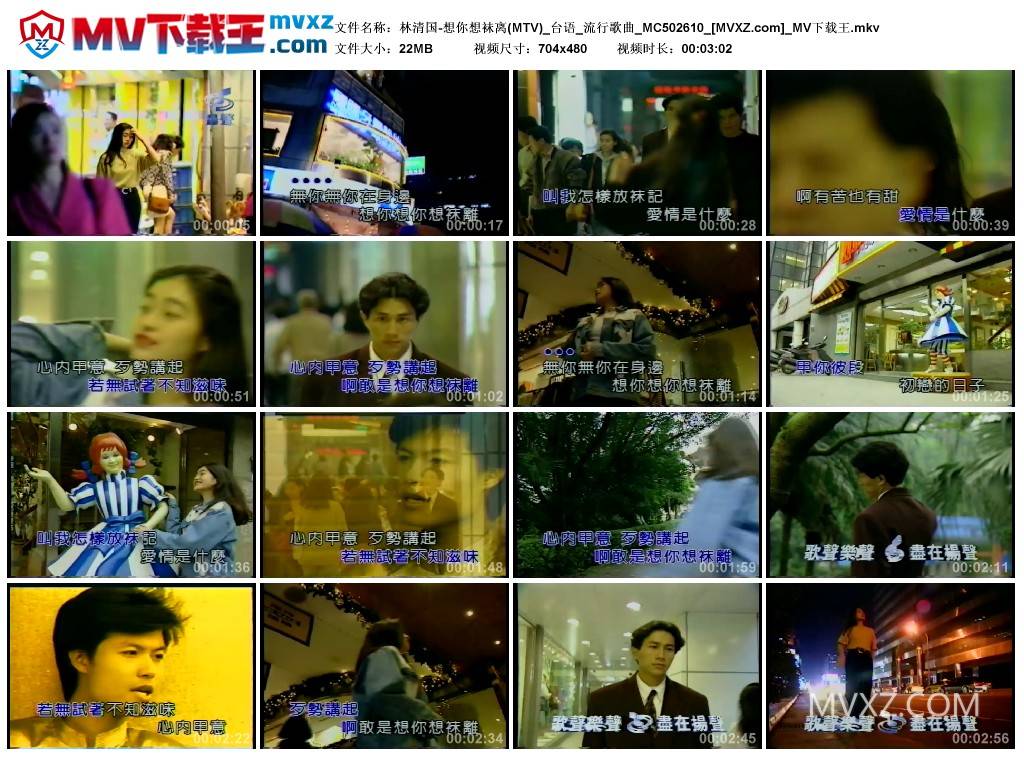 林清国-想你想袜离(MTV)_台语_流行歌曲_MC502610